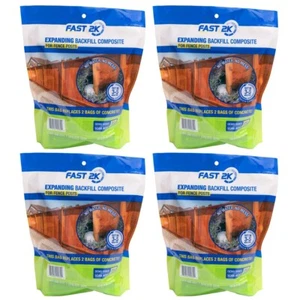 Fast 2K Fence Post Mix, Concrete Alternative for Fence & Mail Post Installs (4) - Picture 1 of 9