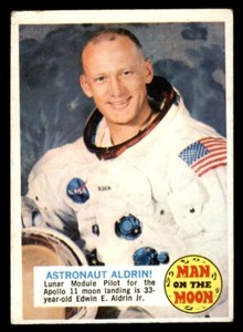1969 Topps Man on the Moon #52B Astronaut Aldrin! VG