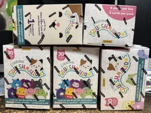 SECHS (6) Original Squishmallows Panini Trading Cards Blaster Boxen - Bild 1 von 1