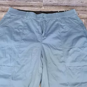 Lane Bryant Stretch Capri Hose Damen 20 Blau High Rise Baumwolle - Bild 1 von 6