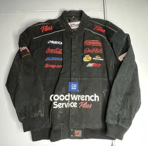 NASCAR Dale Earnhardt 3 Chase Athletics JH Designs Black Leather Jacket Size 3XL - Picture 1 of 20