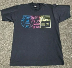 Des Moines Iowa Postage Stamp Screen Stars Single Stitch Vintage T Shirt Size M - Picture 1 of 9