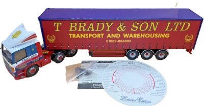 Corgi 75408 DAF Leyland Brady Curtainside 1:50 Ltd Edition Boxed Truck Model - Image 1 of 4