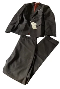 Yuan Lu Boys blazer Size 4 2 Piece Suit Set blazer Jacket & Pants Black - Picture 1 of 5