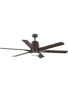 Progress Lighting Arlo 60" 6 Blade LED Ceiling Fan - Architectural Bronze - Picture 1 of 11