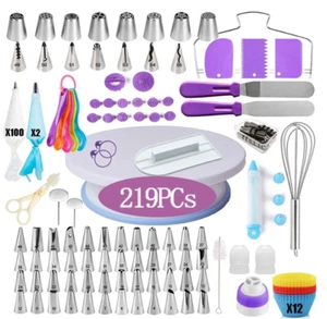 Stainless Complete 219 Piece Cake Decorating Kit for Perfect Cake - Picture 1 of 5