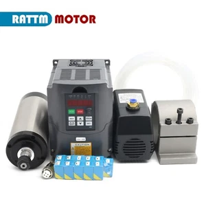 【DE】1.5KW ER16 CNC Lathe Router Kit Water cooled Spindle Motor + HY Inverter VFD - Bild 1 von 10