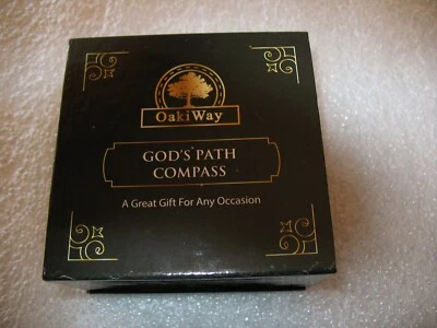 OAKIWAY REGALOS RELIGIOSOS PARA HOMBRES - BRÚJULA CAMINO DE DIOS CON CAJA - NUEVO Foto 1 de 4