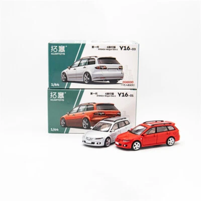 XCarToys 1:64  ATENZA Wagon Gen1 Silver / Red Diecast Model Car - Image 1 of 4