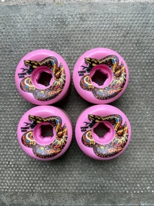 Slime Balls Jeff Kendall Snake Hardline 95A (Pink) Skateboard Wheels 54mm - Picture 1 of 4