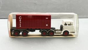 1:87 Wiking 526 Mercedes Benz Stahl Container Sattelzug - Foto 1 di 1