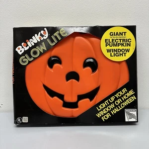 BLINKY 20" Riesige nicht blinkende elektrische Pumpkin Glow Lite Blasform USA - Bild 1 von 15