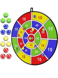 29" Large Dart Board for Kids, Kids Dart Board with Sticky Balls, Boys Toys, Ind - Picture 1 of 6