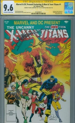 X-MEN & TEEN TITANS # 1 CGC 9.6 (1982) "¡FIRMADO por CLAREMONT & PEREZ"!!! Foto 1 de 2