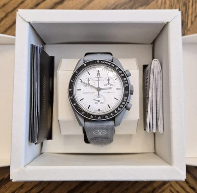 OMEGA x Swatch MoonSwatch 1965 (Gently Pre-Owned w/ Box & Papers + Rubber Strap) - Image 1 of 4