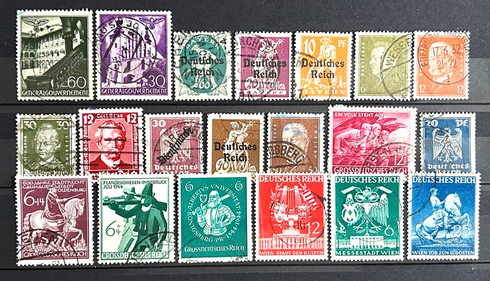 German Stamps - lot of 20 stamps nice used /264 - Image 1 of 1