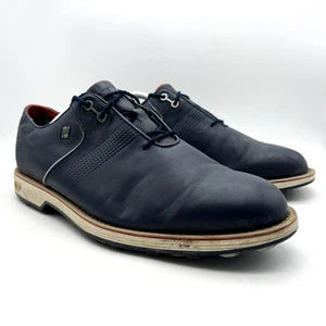 FootJoy DryJoys Premiere Series Golf Shoes Men's 11.5W Blue Navy Spikeless 53919 - Picture 1 of 13