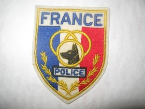 FRANKREICH AUSLAND K9 POLIZEI PATCH (BESCHREIBUNG LESEN) DREI RING VERSION - Bild 1 von 1