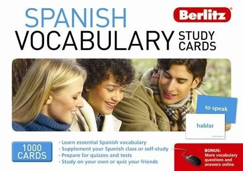 SPANISH VOCABULARY STUDY CARDS By Berlitz - Image 1 of 1