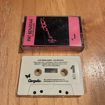 Pat Benatar – Live From Earth CASSETTE TAPE 1st US issue heart joan jett bangles - Image 1 of 4