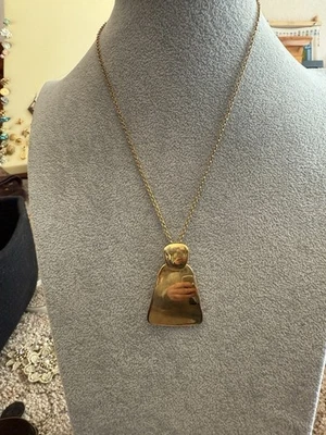 Collar RLM Bogo Robert Lee Morris Tono Dorado Distintivo Foto 1 de 3