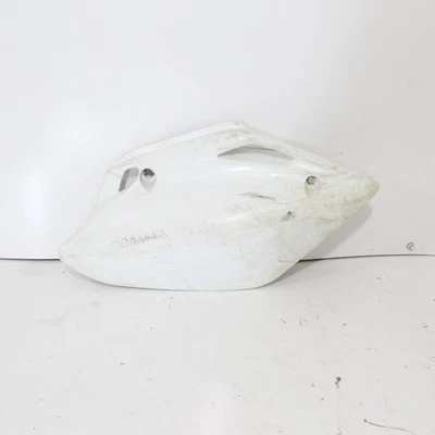 2007 honda crf150rb OEM WHITE RIGHT REAR BACK SIDE PLATE FAIRING 83510-KSE-000ZA - Image 1 of 4