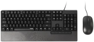 RAPOO - NX2000 Wired Keyboard & Mouse Deskset, Black - Picture 1 of 1