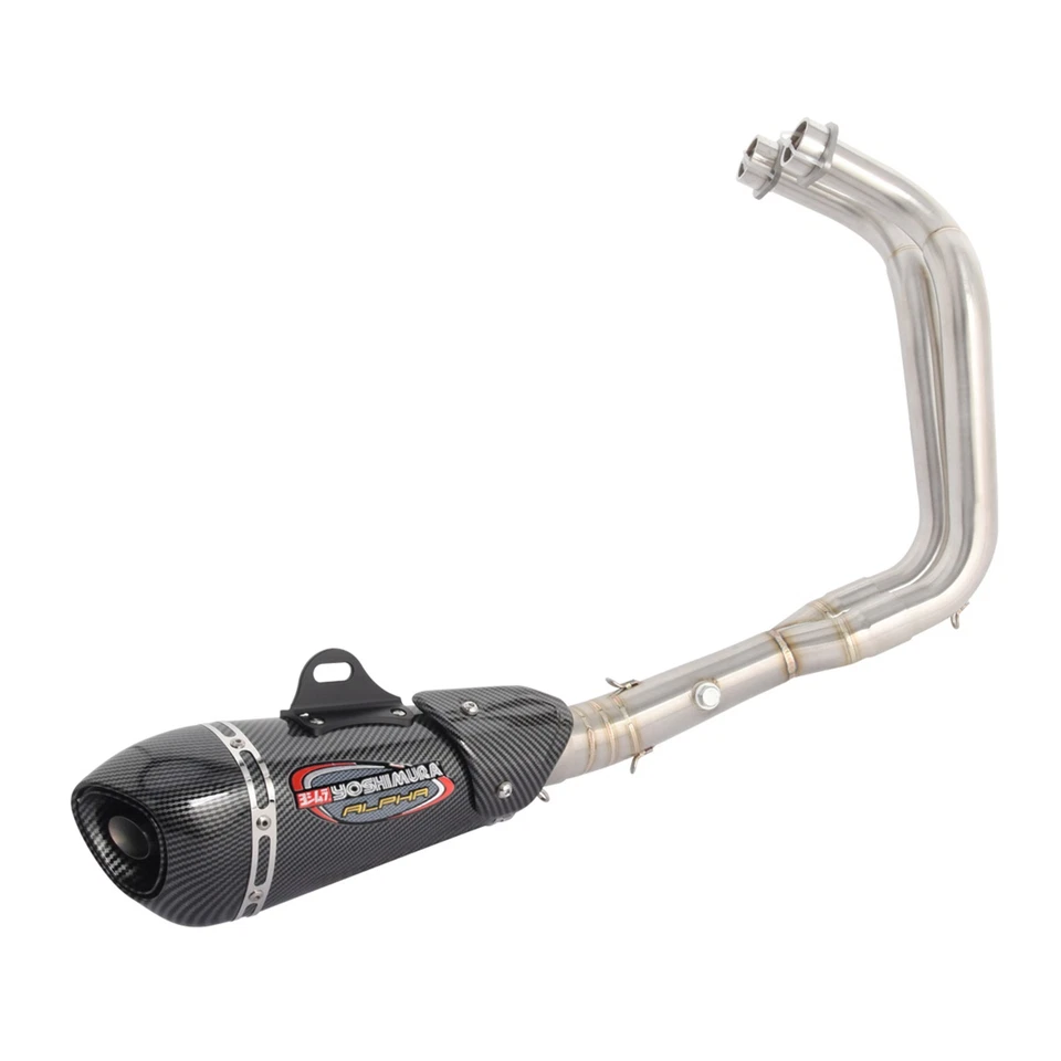 For Yamaha YZF R7 MT-07 FZ07 XSR 700 Full System Exhaust Front Pipe Muffler - Image 1 of 4