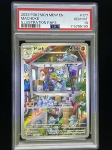 Juego de cartas coleccionables Machoke Holo Pokémon escarlata y violeta 151 PSA 10 - Imagen 1 de 2