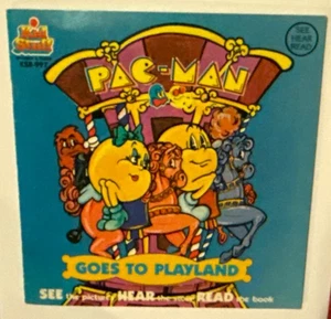 1980 Pac-Man Goes To Playland Book and Record Set Kid Stuff KSR-997 - Picture 1 of 4