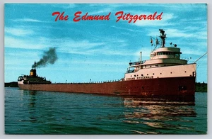 Edmund Fitzgerald, versunken 1975 Lake Superior Postkarte - Bild 1 von 4