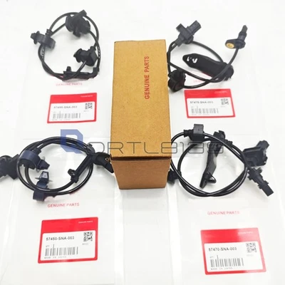 57470SNA003  For 2006-2011 Honda Civic  4Pcs Front & Rear ABS Wheel Speed Sensor Foto 1 de 4