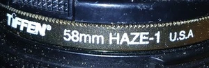 Tiffen 58mm Haze-1 Clear UV Filter USA for Canon Nikon - Picture 1 of 2