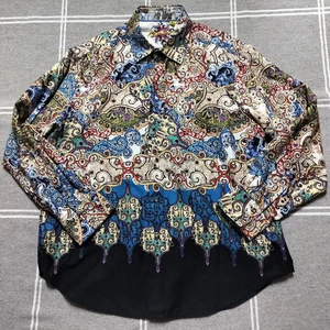 Robert Graham Men's 2XL Geometric Paisley Art Deco Button Up Shirt Spring 2014 - Picture 1 of 8