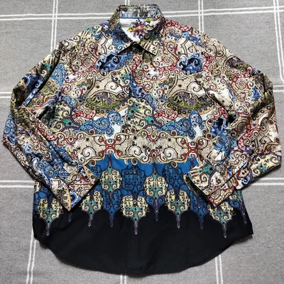 Robert Graham Men's 2XL Geometric Paisley Art Deco Button Up Shirt Spring 2014 - Image 1 of 4