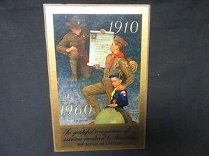 Placa de apreciación Rockwell laminada 1960 BSA 50 aniversario BM8 - Imagen 1 de 1