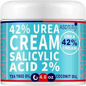 Crema de urea 42% - Crema de pies de urea premium - Con 2% de ácido salicílico, árbol de té O... - Imagen 1 de 5