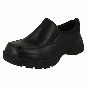Ragazzi Cool For School 'N1088' Sintetico Nero Scarpe da Scuola da Infilare - Picture 1 of 18