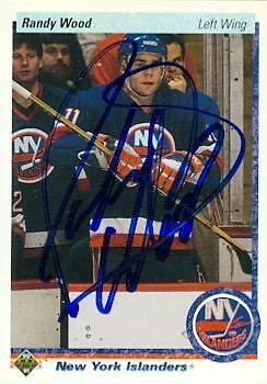 Randy Wood autographed Hockey Card (New York Islanders) 1990 Upper Deck #16 - Image 1 of 1