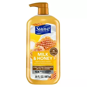 Suave Essentials Gentle Body Wash, Milk & Honey, 30 oz... - Picture 1 of 4