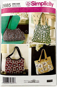 2009 Simplicity Sewing Pattern 3889 Womens Handbags 4 Styles Accessories 12042