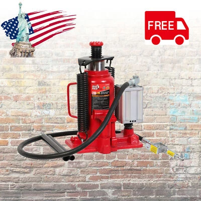 BIG RED Torin 20 toneladas (40.000 lb) capacidad neumático aire hidráulico botella gato rojo Foto 1 de 4