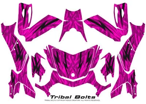 CAN-AM BRP SPYDER F3-T GRAPHICS KIT CREATORX DECALS TRIBAL BOLTS PINK - Foto 1 di 1