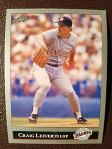 CRAIG LEFFERTS SAN DIEGO PADRES 1992 LEAF BASEBALL CARD #408 - Picture 1 of 1