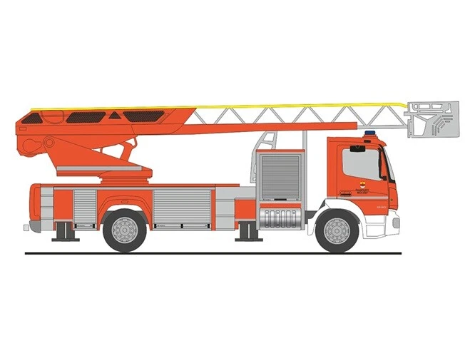 Rietze 71675 - 1/87 Magirus DLK Atego'19 FW Münster - Nuovo - Immagine 1 di 1