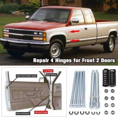 Car Front Door Hinge Pin Bushing Repair Kit for Chevrolet C1500 Truck 1988-1999 - Image 1 of 4