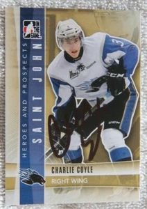 Minnesota Wild Charlie Coyle Signed 11/12 ITG H&P Saint John Sea Dogs Card Auto - Imagen 1 de 1