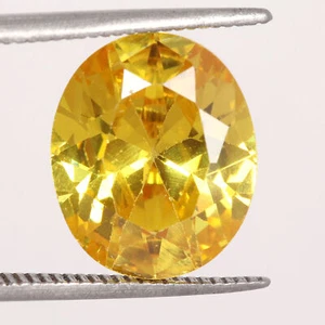 Gorgeous Yellow CZ Cubic Zirconia 8.30ct Oval Cut Loose Gem for Charged Pendant - Picture 1 of 4