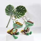 Plush Two Tone Reversible Sequin Crocodile Keyring Bag Accessory Kids Toy Charm