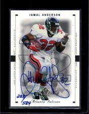 2000 SP Authentic Buy Back  #  4  Jamal Anderson  RB  On Card Auto   228/584